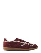 ALOHAS Tb.490 Crochet Leather Sneakers Röd