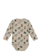 Minymo Body Ls Aop Beige