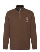 Polo Ralph Lauren Classic Fit Polo Bear Rugby Shirt Brun