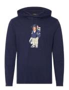 Polo Ralph Lauren Polo Bear Jersey Hooded T-Shirt Marinblå