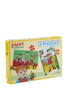 Pippi Langstrømpe Pippi - 2 Puzzles Multi/patterned