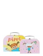 Pippi Langstrømpe Pippi - 2Pcs Suitcases Set Multi/patterned