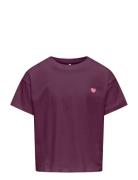 Kids Only Kogmaiken Life Cropheart Ss Top Jrs Noos Lila
