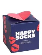 Happy Socks 2-Pack Valentine’s Socks Gift Set Marinblå