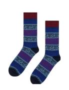 Happy Socks Bike Jaquard Sock Marinblå