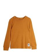 Mini Rodini Modal Rib Ls Tee Brun