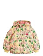 Mini Rodini Alpine Flowers Aop Hooded Puffer Lila