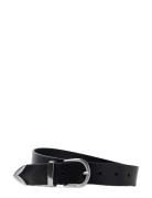 Selected Slhwestly Leather Belt Svart