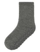 Name It Nmmwaksi Wo/Bl Terry Sock W/Non Skid Grå