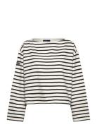 Polo Ralph Lauren Striped Boatneck Mariner Tee Kräm