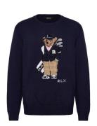 Ralph Lauren Golf Polo Bear Performance Sweater Marinblå