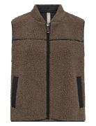 MOS MOSH Mmrowe Teddy Waistcoat Brun
