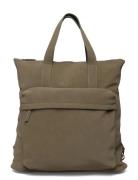 Mango Multi-Functional Backpack With Pockets Khaki Green