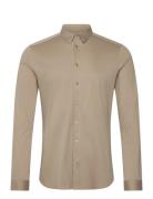 Mos Mosh Gallery Mmgmarco Crunch Jersey Shirt Beige