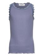 Rosemunde Kids Rkbalta Sl Regular Lace Top Blå