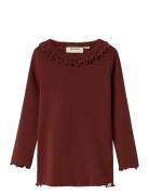 Lil'Atelier Nmfgayo Koj Ls Slim Top Lil Burgundy