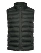 Mango Quilted Gilet Grön
