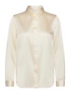 Rosemunde Rwjade Silk Ls Shirt Kräm
