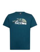 The North Face M Ss Mountain Line Tee Blå