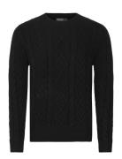 Polo Ralph Lauren Wool-Alpaca Fisherman’s Sweater Svart