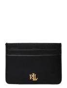Lauren Ralph Lauren Natural Smth Leathr-Slim Card-Ccs-S Svart