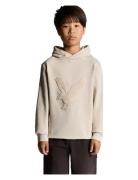 Lyle & Scott Towelling Eagle Pullover Hoodie Beige