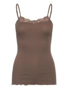 Rosemunde Rwbernadine Organic Sl Strap Lace T Beige