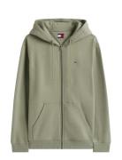 Tommy Jeans Tjm Reg S Flag Zip Thru Ext Grön