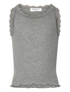Rosemunde Kids Rkbalta Modal Sl Short Lace Top Grå