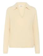 Soaked In Luxury Slspina Regular Polo Pullover Ls Kräm