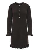 ONLY Onlmera Life Ls Frill Dress Ex Knt Brun