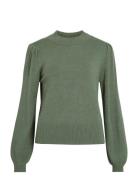 Vila Viril Turtle-Nk Balloon L/S Top - Noos Grön