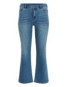 Kaffe Curve Kcflora Flared Full Lenght Jeans Blå