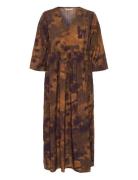 Culture Cujustine Gally Long Dress Brun