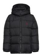 Ralph Lauren Kids Ripstop Down Hooded Jacket Svart