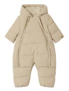 Lil'Atelier Nbflamedow03 Puffer Snowsuit Fo Lil Beige