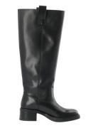 Bianco Biamary Knee High Pull On Boot Smooth Leather Svart