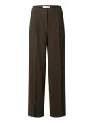 Selected Slftinni Mw Wide Pant N Noos Brun