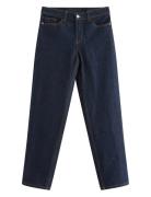 Lindex Trousers Denim Nea Rinse Cropp Marinblå