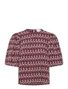 Noella Shelly Blouse Burgundy
