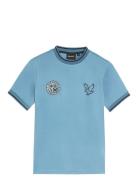 Lyle & Scott Football T-Shirt Blå