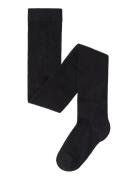 Lindex Tights Sg H Plain Knitted Svart