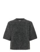 Kaffe Kaemilie Cropped Knit Pullover Grå