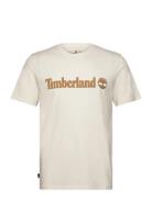 Timberland Linear Logo Short Sleeve Tee Kräm