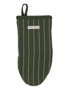 Noble House Oven Glove Frog Pinstripe Grs Grön