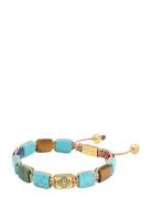 Nialaya The Dorje Flatbead Collection - Turquoise, Blue Lapis, Red Jad...