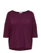 ONLY Carmakoma Carlamour 3/4 Top Jrs Noos Burgundy