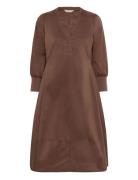 Culture Cuantoinett 3/4 Sleeve Dress Brun
