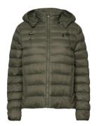Polo Ralph Lauren Water-Resistant Packable Hooded Jacket Khaki Green