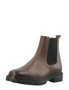 Bianco Biagina Chelsea Boot Smooth Leather Brun